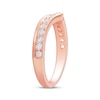 Thumbnail Image 2 of Diamond Milgrain Contour Band 3/8 ct tw 14K Rose Gold