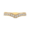 Thumbnail Image 3 of Diamond Milgrain Contour Band 3/8 ct tw 14K Yellow Gold