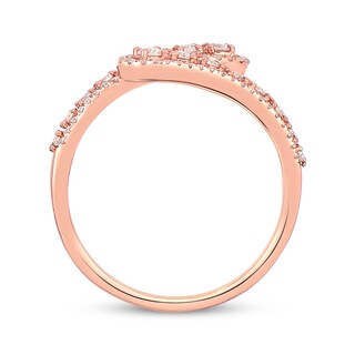 Diamond Bypass Ring 5/8 ct tw 14K Rose Gold | Kay Outlet