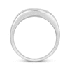 Thumbnail Image 3 of Men's Diamond Two-Row Wedding Band 1/2 ct tw 10K White Gold