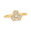 Thumbnail Image 0 of Diamond Trefoil Ring 1/5 ct tw 10K Yellow Gold