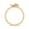 Thumbnail Image 2 of Diamond Trefoil Ring 1/5 ct tw 10K Yellow Gold