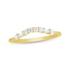 Thumbnail Image 1 of Baguette & Round-Cut Diamond Contour Ring 1/5 ct tw 14K Yellow Gold