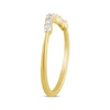 Thumbnail Image 2 of Baguette & Round-Cut Diamond Contour Ring 1/5 ct tw 14K Yellow Gold