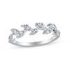 Thumbnail Image 1 of Diamond Leaves Contour Ring 1/4 ct tw 14K White Gold