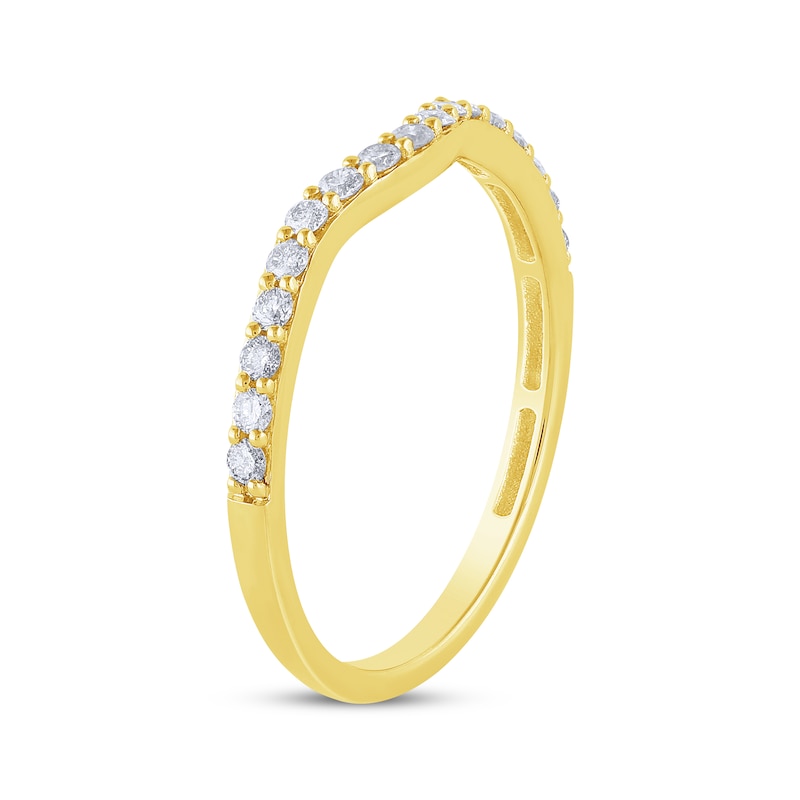 Diamond Contour Ring 1/4 ct tw 14K Yellow Gold