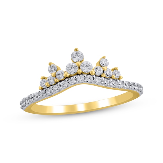 Diamond Tiara Contour Ring 1/2 ct tw 14K Yellow Gold