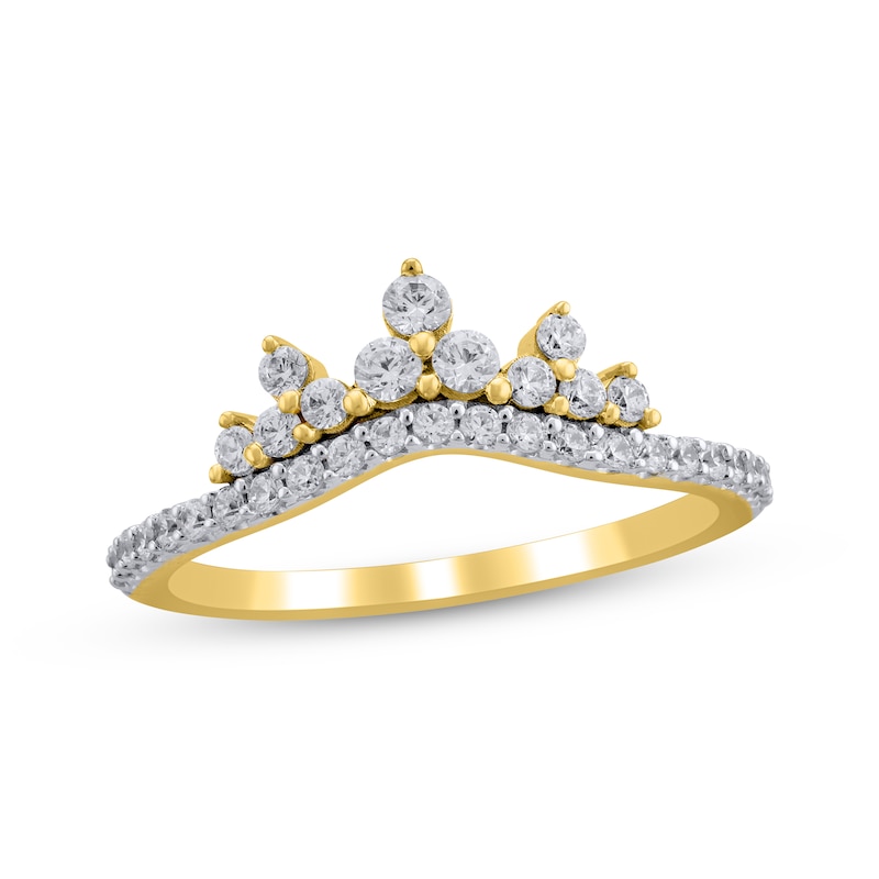 Main Image 1 of Diamond Tiara Contour Ring 1/2 ct tw 14K Yellow Gold