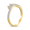 Thumbnail Image 2 of Diamond Tiara Contour Ring 1/2 ct tw 14K Yellow Gold