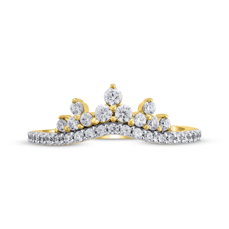 Main Image 3 of Diamond Tiara Contour Ring 1/2 ct tw 14K Yellow Gold