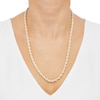 Thumbnail Image 2 of Solid Rope Chain Necklace 5.7mm 14K Yellow Gold 24"