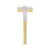 Thumbnail Image 2 of Diamond Deconstructed Cross Ring 1/6 ct tw 10K Yellow Gold