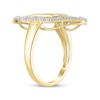 Thumbnail Image 1 of Diamond Quinceañera Arabesque Frame Ring 1/10 ct tw 10K Yellow Gold