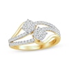 Thumbnail Image 0 of Diamond Bypass Fashion Ring 1/2 ct tw 10K Yellow Gold