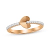 Thumbnail Image 1 of Diamond Sideways Heart Ring 1/10 ct tw 10K Rose Gold