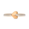 Thumbnail Image 3 of Diamond Sideways Heart Ring 1/10 ct tw 10K Rose Gold