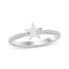 Thumbnail Image 1 of Diamond Star Ring 1/10 ct tw 10K White Gold