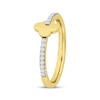 Thumbnail Image 2 of Diamond Clover Ring 1/10 ct tw 10K Yellow Gold