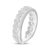 Thumbnail Image 2 of Diamond Stackable Two-Row Twist Ring 1/5 ct tw 10K White Gold