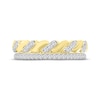 Thumbnail Image 3 of Diamond Stackable Two-Row Twist Ring 1/5 ct tw 10K Yellow Gold