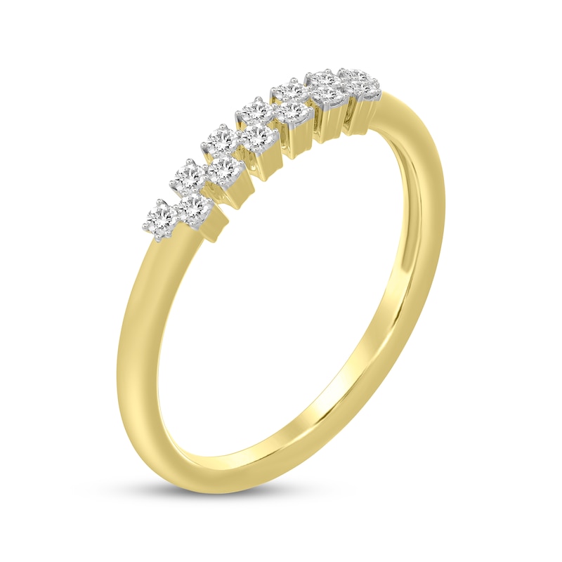 Main Image 2 of Diamond Stackable Ring 1/6 ct tw 10K Yellow Gold