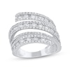 Thumbnail Image 1 of Diamond Spiral Multi-Row Fashion Ring 1-1/2 ct tw 10K White Gold