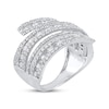 Thumbnail Image 2 of Diamond Spiral Multi-Row Fashion Ring 1-1/2 ct tw 10K White Gold