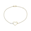 Thumbnail Image 0 of Infinity Heart Bracelet 10K Two-Tone Gold 7.5"