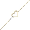Thumbnail Image 1 of Infinity Heart Bracelet 10K Two-Tone Gold 7.5"