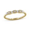 Thumbnail Image 1 of Diamond Beaded Stackable Anniversary Ring 1/6 ct tw 14K Yellow Gold