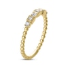 Thumbnail Image 2 of Diamond Beaded Stackable Anniversary Ring 1/6 ct tw 14K Yellow Gold