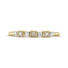 Thumbnail Image 3 of Diamond Beaded Stackable Anniversary Ring 1/6 ct tw 14K Yellow Gold