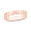 Thumbnail Image 1 of Hammered Wedding Band 10K Rose Gold 4.4mm