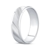 Thumbnail Image 2 of Engraved Wedding Band 10K White Gold 6mm