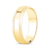 Thumbnail Image 2 of Engraved Edge Wedding Band 10K Yellow Gold 6.1mm