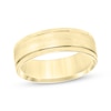 Thumbnail Image 1 of Brushed Center Wedding Band 10K Yellow Gold 7mm