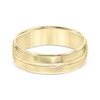 Thumbnail Image 3 of Swiss Cut Brushed Wedding Band 10K Yellow Gold 6mm