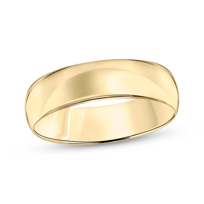 Main Image 1 of Domed Wedding Band 18K Yellow Gold 6mm