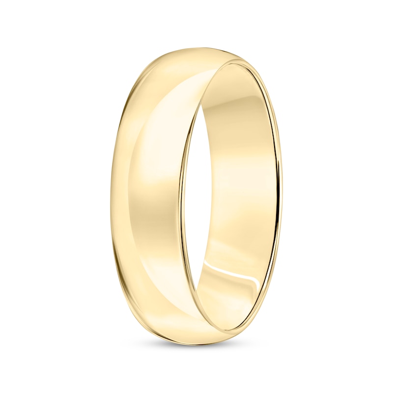 Main Image 2 of Domed Wedding Band 18K Yellow Gold 6mm