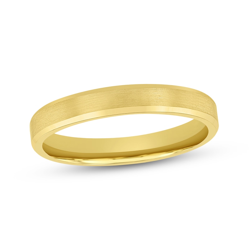 Main Image 1 of Brushed Wedding Band 14K Yellow Gold 3mm