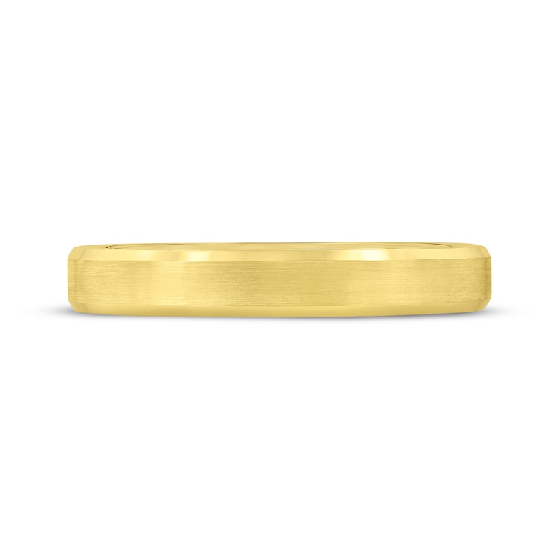 Main Image 3 of Brushed Wedding Band 14K Yellow Gold 3mm