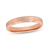 Thumbnail Image 1 of Brushed Wedding Band 14K Rose Gold 3mm