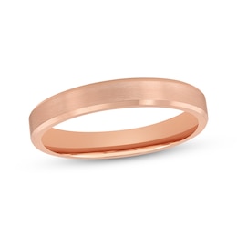 Adore Brushed Wedding Band 14K Rose Gold 3mm