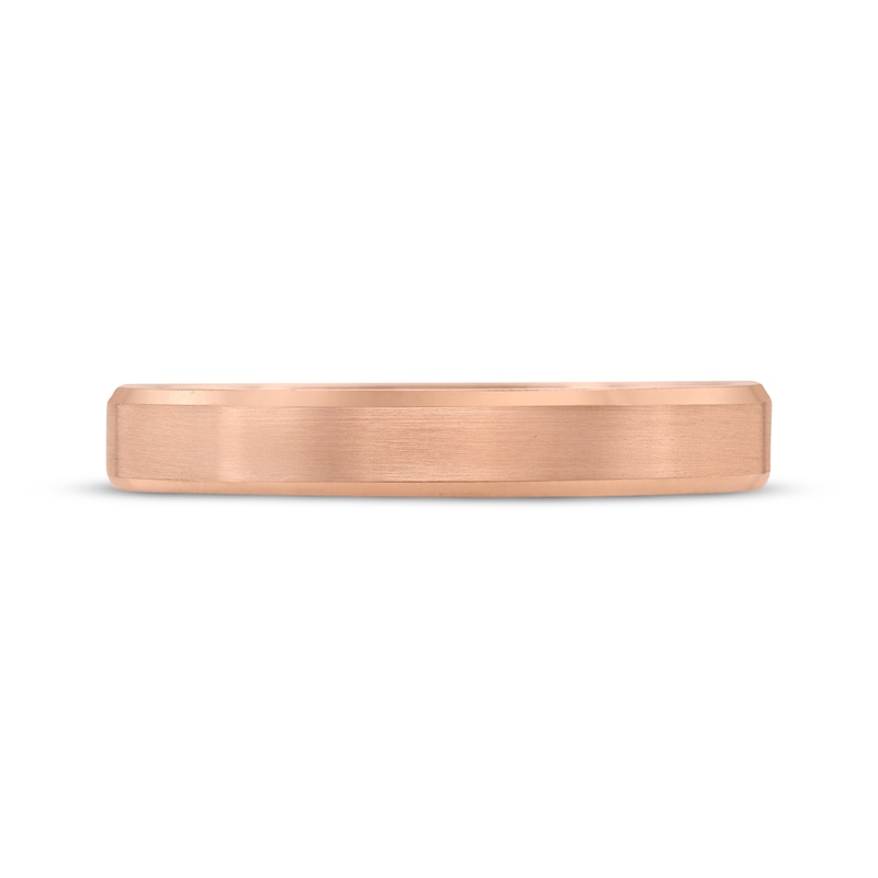 Main Image 3 of Brushed Wedding Band 14K Rose Gold 3mm