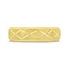 Thumbnail Image 3 of Geometric Diamond-Cut Wedding Band 10K Yellow Gold 6mm