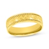 Thumbnail Image 1 of Patterned & Rope-Edged Wedding Band 10K Yellow Gold 6mm