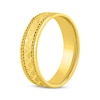 Thumbnail Image 2 of Patterned & Rope-Edged Wedding Band 10K Yellow Gold 6mm