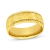 Thumbnail Image 0 of Patterned & Rope-Edged Wedding Band 10K Yellow Gold 8mm