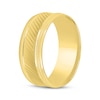 Thumbnail Image 2 of Diagonal Pattern Wedding Band 10K Yellow Gold 8mm