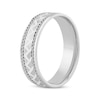 Thumbnail Image 2 of Patterned & Rope-Edged Wedding Band 10K White Gold 6mm